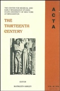 Cover: ACTA Volume #3 - Center for Medieval and Renaissance Studies