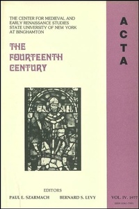Enlarge image Cover: ACTA Volume #4 - Center for Medieval and Renaissance Studies