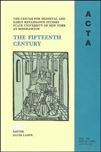Enlarge image Cover: ACTA Volume #12 - Center for Medieval and Renaissance Studies