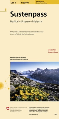 Abbildung von: 255T Sustenpass Wanderkarte - swisstopo