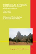 Cover: Modern Kilba-English Dictionary - LINCOM GmbH
