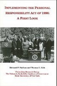 Enlarge image Cover: Implementing the Personal Responsibility Act of 1996 - State University of New York Press