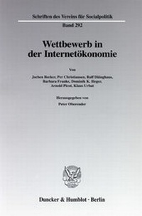 Abbildung von: Wettbewerb in der Internetökonomie - Duncker & Humblot