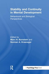 Enlarge image Cover: Stability and Continuity in Mental Development - Psychology Press Ltd