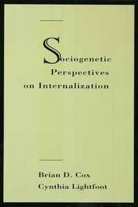 Enlarge image Cover: Sociogenetic Perspectives on Internalization - Psychology Press Ltd