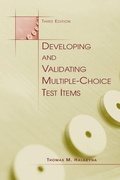 Cover: Developing and Validating Multiple-choice Test Items - Routledge