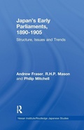 Cover: Japan's Early Parliaments, 1890-1905 - Routledge