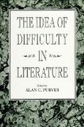 Cover: The Idea of Difficulty in Literature - State University of New York Press