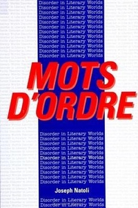 Abbildung von: Mots D'Ordre - State University of New York Press
