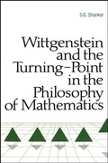 Cover: Wittgenstein and the Turning Point in the Philosophy of Mathematics - State University of New York Press