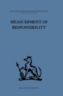 Cover: Measurement of Responsibility - Routledge