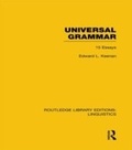 Cover: Universal Grammar (RLE Linguistics A: General Linguistics) - Routledge