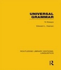Enlarge image Cover: Universal Grammar (RLE Linguistics A: General Linguistics) - Routledge