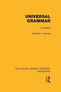 Cover: Universal Grammar (RLE Linguistics A: General Linguistics) - Routledge