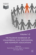 Cover: The Palgrave Handbook of Volunteering, Civic Participation, and Nonprofit Associations - Palgrave Macmillan