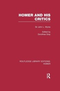 Cover: Homer and His Critics - Routledge