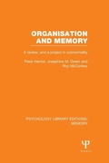 Bild: Organisation and Memory (PLE: Memory) - Psychology Press Ltd