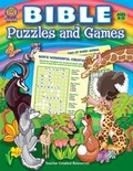 Cover: Bible Puzzles and Games - TEACHER CREATED RESOURCES