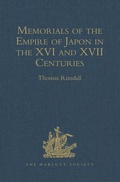 Cover: Memorials of the Empire of Japon in the XVI and XVII Centuries - Routledge