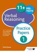 Cover: 11+ Verbal Reasoning Practice Papers 1 - Galore Park Publishing Ltd
