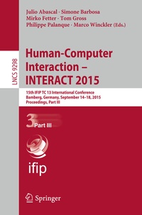 Abbildung von: Human-Computer Interaction - INTERACT 2015 - Springer