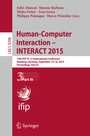 Cover: Human-Computer Interaction - INTERACT 2015 - Springer