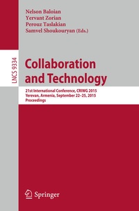 Enlarge image Cover: Collaboration and Technology - Springer