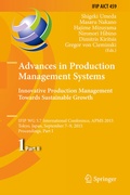 Cover: Advances in Production Management Systems: Innovative Production Management Towards Sustainable Growth - Springer