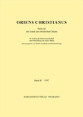 Cover: Oriens Christianus 81 (1997) - Harrassowitz Verlag