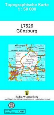 Abbildung von: L7526 Günzburg - Landesamt für Geoinformation und Landentwicklung Baden-Württemberg (LGL)