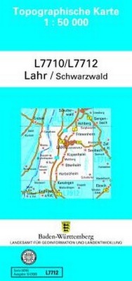 Abbildung von: L7710 / L7712 Lahr / Schwarzwald - Landesamt für Geoinformation und Landentwicklung Baden-Württemberg (LGL)