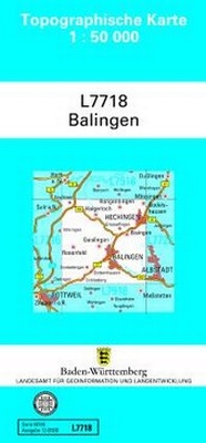Abbildung von: L7718 Balingen - Landesamt für Geoinformation und Landentwicklung Baden-Württemberg (LGL)