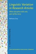 Cover: Linguistic Variation in Research Articles - John Benjamins Publishing Co