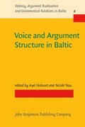 Cover: Voice and Argument Structure in Baltic - John Benjamins Publishing Co
