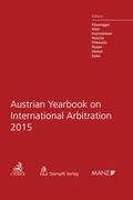 Cover: Austrian Yearbook on International Arbitration 2015 - C.H.BECK