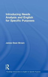 Enlarge image Cover: Introducing Needs Analysis and English for Specific Purposes - Routledge