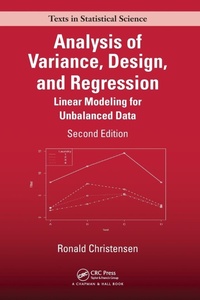 Abbildung von: Analysis of Variance, Design, and Regression - Chapman & Hall/CRC