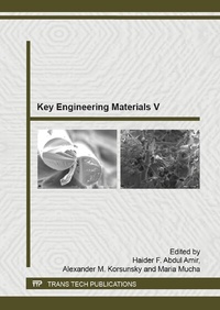 Enlarge image Cover: Key Engineering Materials V - Trans Tech Publications Ltd