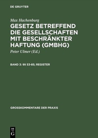 Abbildung von: §§ 53-85; Register - De Gruyter