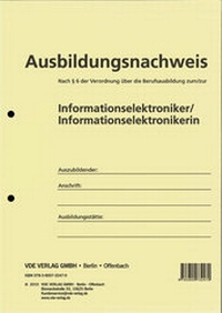 Abbildung von: Ausbildungsnachweis - VDE Verlag