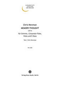Enlarge image Cover: Memory-Thought - Neue Musik