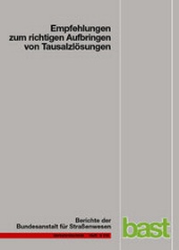 Abbildung von: Empfehlungen zum richtigen Aufbringen von Tausalzlösungen - Fachverlag NW in Carl Ed. Schünemann KG