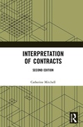 Bild: Interpretation of Contracts - Routledge Cavendish