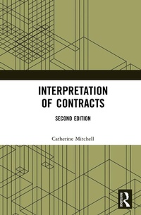 Abbildung von: Interpretation of Contracts - Routledge Cavendish
