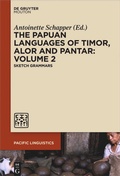 Cover: The Papuan Languages of Timor, Alor and Pantar. Volume 2 - De Gruyter Mouton