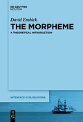 Cover: The Morpheme - De Gruyter Mouton