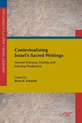 Cover: Contextualizing Israel's Sacred Writings - Society of Biblical Literature