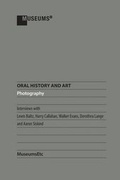 Cover: Oral History and Art - MuseumsEtc