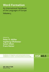 Enlarge image Cover: Word-Formation - De Gruyter Mouton