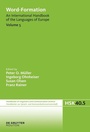 Cover: Word-Formation - De Gruyter Mouton